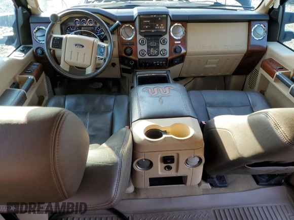 2015 Ford F-350 Lariat with VIN 1FT8W3DT3FEB28770, listed as a Copart auction lot 43983105 with 112,762 mi miles and Salvage title. Bid and sale history available at DreamBid. Image 8.