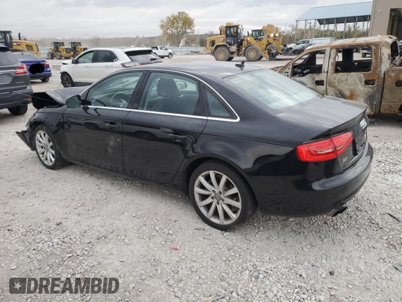 2013 Audi A4 Premium with VIN WAUAFAFL8DN050676, listed as a Copart auction lot 78617514 with 84,423 mi miles and Salvage Title. Bid and sale history available at carsss.com. Image 2.