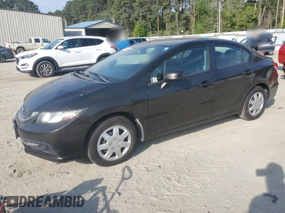 2013 Honda Civic LX with VIN 19XFB2F50DE201977, listed as a Copart auction lot 55669995 with 289,650 mi miles and Clean Title. Bid and sale history available at DreamBid. Image 1.