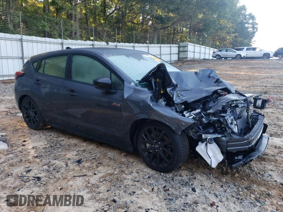 2024 Subaru Impreza RS with VIN JF1GUHJC5R8861687, listed as a Copart auction lot 74443514 with 0 mi miles and Salvage Title. Bid and sale history available at carsss.com. Image 4.