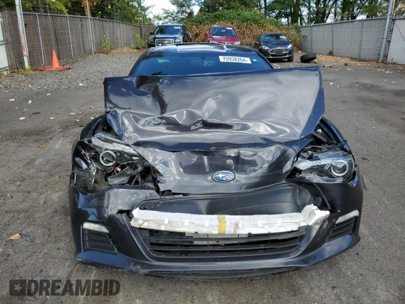 2015 Subaru BRZ Premium with VIN JF1ZCAB18F9602102, listed as a Copart auction lot 75958264 with 72,692 mi miles and Salvage title. Bid and sale history available at DreamBid. Image 5.