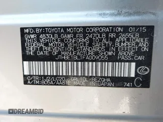 2015 Lexus GS 350 z VIN JTHBE1BL1FA009055, wystawiony jako IAAI lot #41819742 z przebiegiem 120 759 mil mil oraz . Historia ofert i sprzedaży dostępna na DreamBid. Obrazek 9.