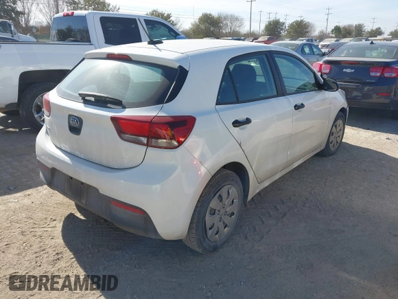 2018 Kia Rio LX with VIN 3KPA25AB8JE087859, listed as a IAAI auction lot 41399650 with 57,770 mi miles and . Bid and sale history available at DreamBid. Image 4.