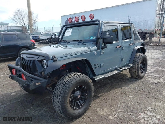2015 Jeep Wrangler Unlimited Sport with VIN 1C4HJWDG9FL530808, listed as a IAAI auction lot 41838845 with 45,988 mi miles. Bid and sale history available at carsss.com. Image 22.