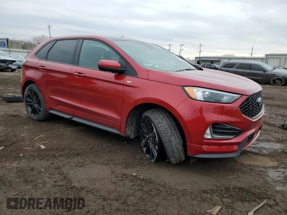 2024 Ford Edge SEL z VIN 2FMPK4J95RBA75538, wystawiony jako Copart lot #52391985 z przebiegiem 1 402 mil mil oraz Szkoda całkowita • Salvage title. Historia ofert i sprzedaży dostępna na DreamBid. Obrazek 4.