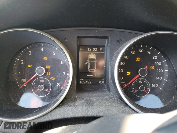 2010 Volkswagen Jetta SportWagen SE with VIN 3VWTZ7AJ0AM664281, listed as a Copart auction lot 46947205 with 168,482 mi miles and Salvage Title. Bid and sale history available at carsss.com. Image 9.