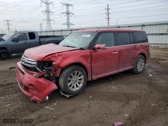 2010 Ford Flex SEL with VIN 2FMGK5CC8ABA29382, listed as a Copart auction lot 49280575 with 176,549 mi miles and Salvage Title. Bid and sale history available at carsss.com. Image 1.