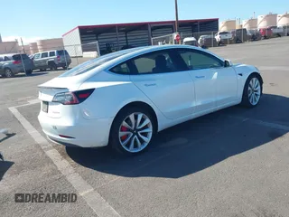 2019 Tesla Model 3 Long Range with VIN 5YJ3E1EBXKF413806, listed as a IAAI auction lot 41321906 with 24,635 mi miles. Bid and sale history available at carsss.com. Image 4.