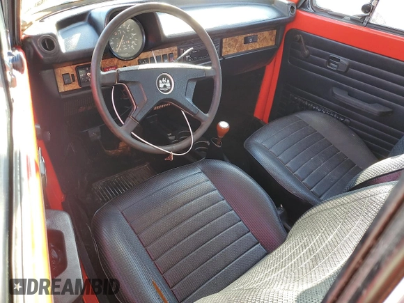 1979 Volkswagen Beetle with VIN 1592040787, listed as a Copart auction lot 76557394 with 59,607 mi miles and Non Repairable. Bid and sale history available at DreamBid. Image 8.
