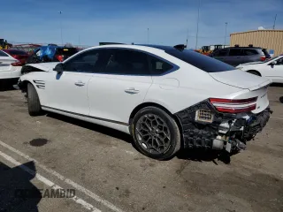 2021 Genesis G80 2.5T with VIN KMTGB4SC5MU046138, listed as a Copart auction lot 47270694 with 36,113 mi miles and . Bid and sale history available at carsss.com. Image 2.
