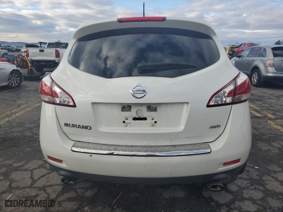 2011 Nissan Murano LE with VIN JN8AZ1MW0BW164593, listed as a Copart auction lot 85669134 with 104,214 mi miles and Salvage Title. Bid and sale history available at carsss.com. Image 6.