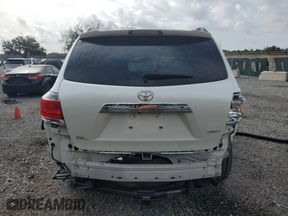 2013 Toyota Highlander Limited with VIN 5TDDK3EH6DS269845, listed as a Copart auction lot 59257595 with 154,073 mi miles and Salvage title. Bid and sale history available at DreamBid. Image 6.