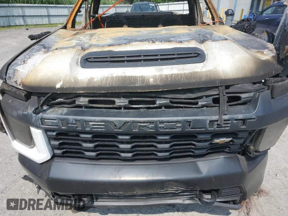 2020 Chevrolet Silverado 3500HD Work Truck with VIN 1GC3YSEY0LF252381, listed as a Copart auction lot 58845434 with 0 mi miles and Salvage Title. Bid and sale history available at carsss.com. Image 12.