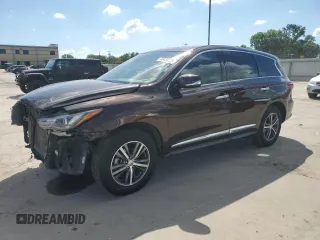 2019 Infiniti QX60 Pure с VIN 5N1DL0MN5KC502644, выставлен на аукционе Copart как лот 56433325 с пробегом 77 366 миль миль и Списание • Salvage title. История ставок и продаж доступна на DreamBid. Изображение 1.