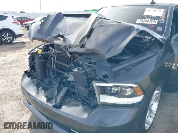 2017 Ram 1500 R/T with VIN 3C6JR6CT3HG602232, listed as a IAAI auction lot 41079183 with 129,171 mi miles. Bid and sale history available at carsss.com. Image 6.