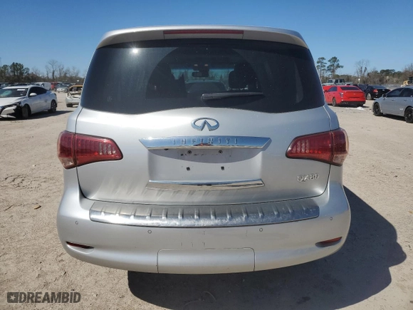2017 Infiniti QX80 with VIN JN8AZ2NE9H9154650, listed as a Copart auction lot 47235105 with 115,621 mi miles and Salvage Title. Bid and sale history available at carsss.com. Image 6.