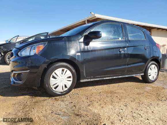 2018 Mitsubishi Mirage ES with VIN ML32A3HJ9JH002159, listed as a Copart auction lot 47468245 with 82,941 mi miles and Salvage Title. Bid and sale history available at carsss.com. Image 1.