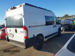 2021 Ram ProMaster Cargo with VIN 3C6LRVBG8ME539769, listed as a IAAI auction lot 40813813 with 39,935 mi miles. Bid and sale history available at carsss.com. Image 4.