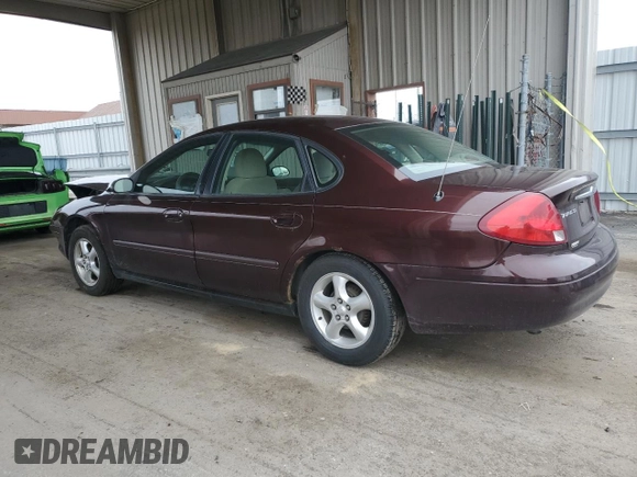 2000 Ford Taurus SE with VIN 1FAFP53U1YG262412, listed as a Copart auction lot 50383705 with 166,541 mi miles and Salvage Title. Bid and sale history available at DreamBid. Image 2.
