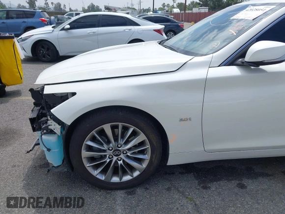 2020 Infiniti Q50 Luxe with VIN JN1EV7AP0LM203773, listed as a IAAI auction lot 42028051 with 46,389 mi miles and . Bid and sale history available at DreamBid. Image 19.