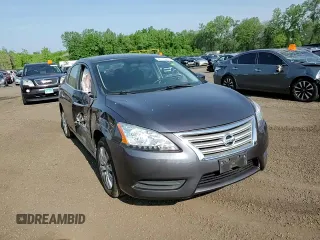 2014 Nissan Sentra SV with VIN 3N1AB7AP7EY321083, listed as a Copart auction lot 60710205 with 75,087 mi miles and Salvage title. Bid and sale history available at DreamBid. Image 13.