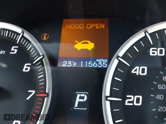 2015 Acura TLX V6 with VIN 19UUB2F33FA025391, listed as a IAAI auction lot 41625936 with 115,635 mi miles. Bid and sale history available at carsss.com. Image 15.
