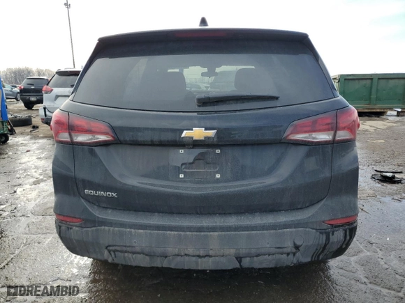 2022 Chevrolet Equinox LS with VIN 2GNAXHEV5N6143423, listed as a Copart auction lot 46485435 with 14,870 mi miles and Non Repairable. Bid and sale history available at carsss.com. Image 6.