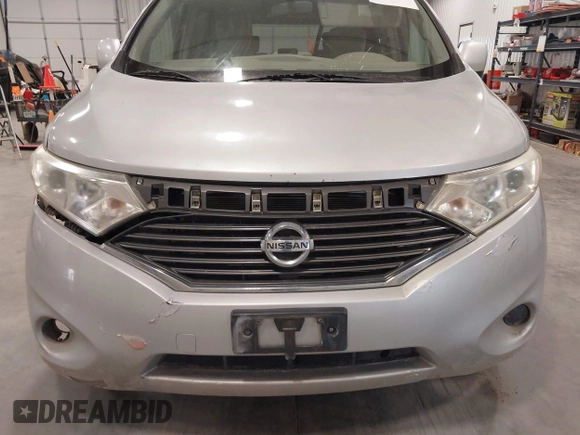 2012 Nissan Quest SL with VIN JN8AE2KP3C9031002, listed as a IAAI auction lot 42000087 with 107,595 mi miles. Bid and sale history available at carsss.com. Image 12.
