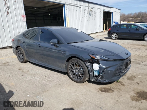 2025 Toyota Camry LE with VIN 4T1DAACK4SU050473, listed as a Copart auction lot 49129745 with 5,363 mi miles and Salvage Title. Bid and sale history available at carsss.com. Image 4.