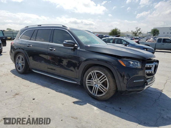 2020 Mercedes-Benz GLS 450 with VIN 4JGFF5KE1LA219686, listed as a Copart auction lot 53004984 with 79,600 mi miles and Salvage Title. Bid and sale history available at DreamBid. Image 4.