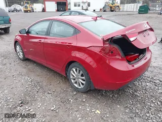 2016 Hyundai Elantra SE with VIN KMHDH4AE9GU586997, listed as a IAAI auction lot 41951871 with 122,473 mi miles. Bid and sale history available at carsss.com. Image 3.