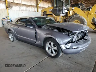 2007 Ford Mustang Deluxe with VIN 1ZVHT84N075365657, listed as a Copart auction lot 57357015 with 140,855 mi miles and Salvage title. Bid and sale history available at DreamBid. Image 4.