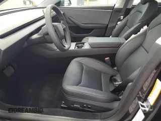 2025 Tesla Model 3 Long Range with VIN 5YJ3E1EA1SF938356, listed as a Copart auction lot 50609695 with 807 mi miles and Salvage Title. Bid and sale history available at DreamBid. Image 7.