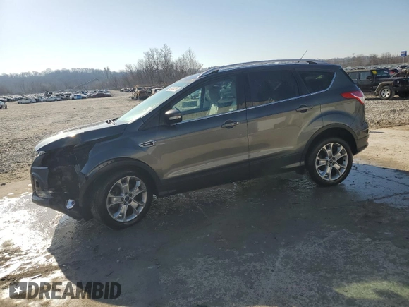 2016 Ford Escape Titanium with VIN 1FMCU9J91GUB34663, listed as a Copart auction lot 48044425 with 104,565 mi miles and Salvage Title. Bid and sale history available at carsss.com. Image 1.