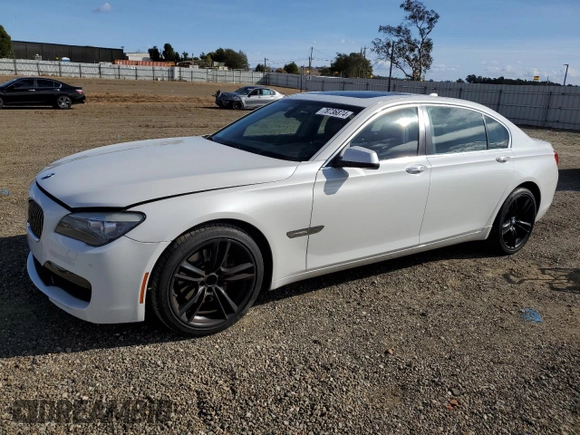2011 BMW 7 Series 740Li with VIN WBAKB4C58BC573888, listed as a Copart auction lot 78736874 with 76,832 mi miles and Salvage Title. Bid and sale history available at DreamBid. Image 1.
