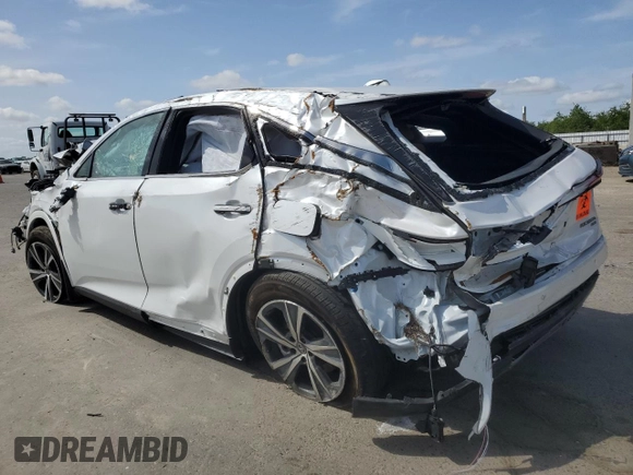 2023 Lexus RX 350h with VIN 2T2BBMCA6PC009683, listed as a Copart auction lot 50993235 with 21,001 mi miles and Salvage title. Bid and sale history available at DreamBid. Image 2.