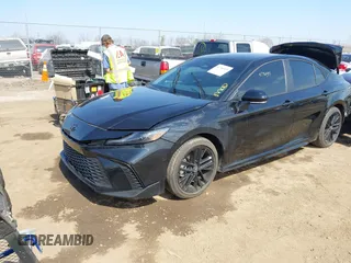2025 Toyota Camry LE with VIN 4T1DAACK8SU087087, listed as a IAAI auction lot 41786593 with 4,901 mi miles and . Bid and sale history available at DreamBid. Image 18.