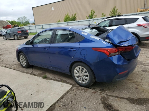 2021 Hyundai Accent SE with VIN 3KPC24A69ME129501, listed as a Copart auction lot 57525015 with 99,623 mi miles and Non repairable. Bid and sale history available at DreamBid. Image 2.