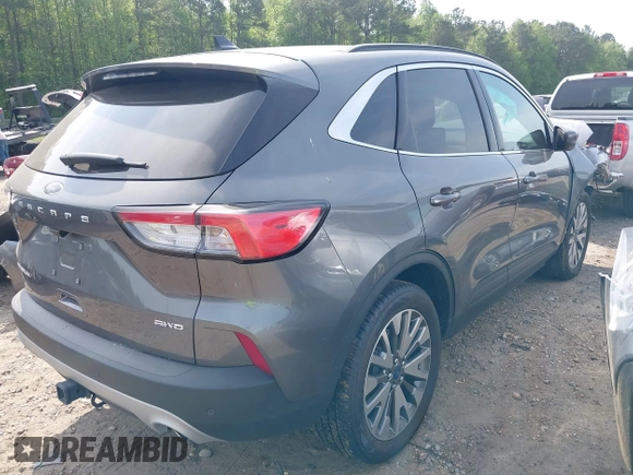 2022 Ford Escape Titanium with VIN 1FMCU9J91NUB87215, listed as a IAAI auction lot 42092928 with 3,255 mi miles and . Bid and sale history available at DreamBid. Image 4.