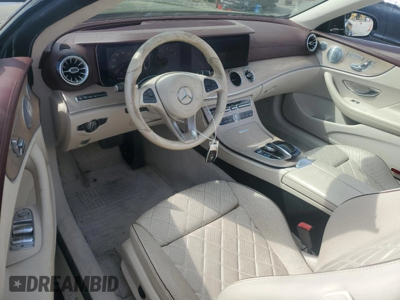 2018 Mercedes-Benz E 400 with VIN WDD1K6GB5JF023528, listed as a Copart auction lot 51788255 with 60,605 mi miles and Salvage title. Bid and sale history available at DreamBid. Image 8.