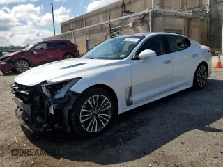 2018 Kia Stinger Premium with VIN KNAE25LA4J6021494, listed as a Copart auction lot 56927534 with 87,970 mi miles and Salvage Title. Bid and sale history available at DreamBid. Image 1.
