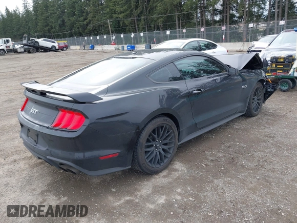 2019 Ford Mustang GT with VIN 1FA6P8CF7K5119339, listed as a IAAI auction lot 41765669 with 27,936 mi miles and . Bid and sale history available at carsss.com. Image 4.