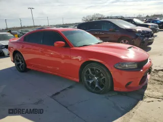 2019 Dodge Charger GT with VIN 2C3CDXHG2KH674360, listed as a Copart auction lot 47348055 with Not Provided miles and Salvage Title. Bid and sale history available at DreamBid. Image 4.
