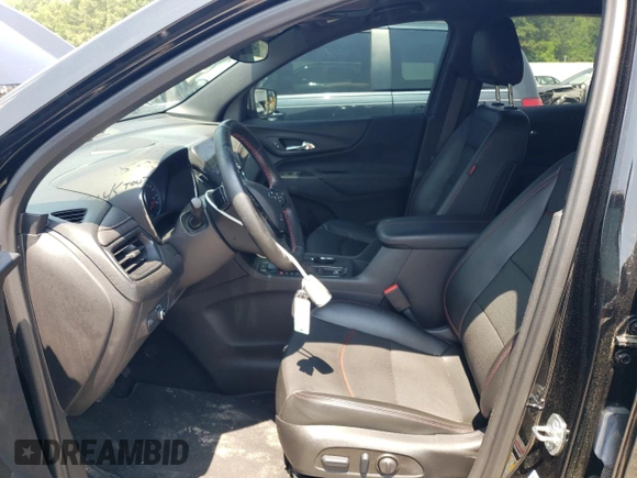 2023 Chevrolet Equinox RS with VIN 3GNAXWEGXPL177975, listed as a Copart auction lot 60112965 with 6,988 mi miles and Salvage title. Bid and sale history available at DreamBid. Image 7.