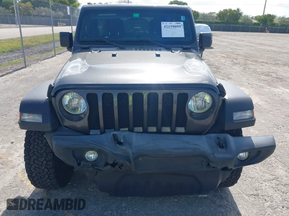 2019 Jeep Wrangler Unlimited Sport S z VIN 1C4HJXDN9KW636592, wystawiony jako IAAI lot #42159099 z przebiegiem 82 580 mil mil oraz . Historia ofert i sprzedaży dostępna na DreamBid. Obrazek 13.