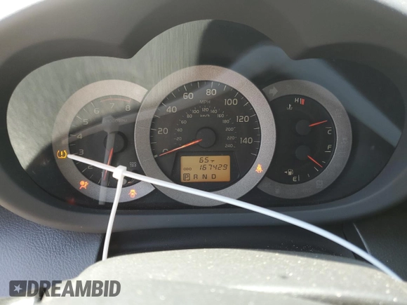 2010 Toyota RAV4 Sport with VIN JTMRK4DV6A5098308, listed as a Copart auction lot 53586165 with 167,429 mi miles and Salvage title. Bid and sale history available at DreamBid. Image 9.