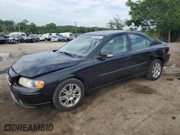 2007 Volvo S60 2.5L Turbo with VIN YV1RH592072606327, listed as a Copart auction lot 70507484 with 127,729 mi miles and Non Repairable. Bid and sale history available at carsss.com. Image 1.