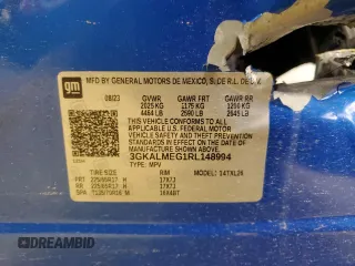 2024 GMC Terrain SLE с VIN 3GKALMEG1RL148994, выставлен на аукционе Copart как лот 45586625 с пробегом Не указан миль и На запчасти • Non repairable. История ставок и продаж доступна на DreamBid. Изображение 15.