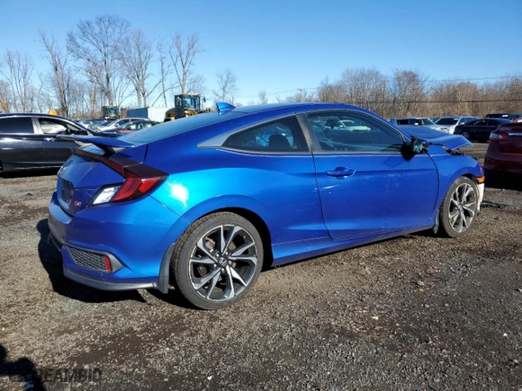 2019 Honda Civic Si Coupe with VIN 2HGFC3A57KH751092, listed as a Copart auction lot 82369774 with 54,712 mi miles and Salvage Title. Bid and sale history available at carsss.com. Image 3.