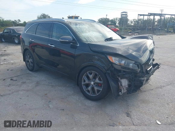 2016 Kia Sorento SX with VIN 5XYPK4A57GG023001, listed as a IAAI auction lot 41154189 with 93,399 mi miles. Bid and sale history available at carsss.com. Image 1.